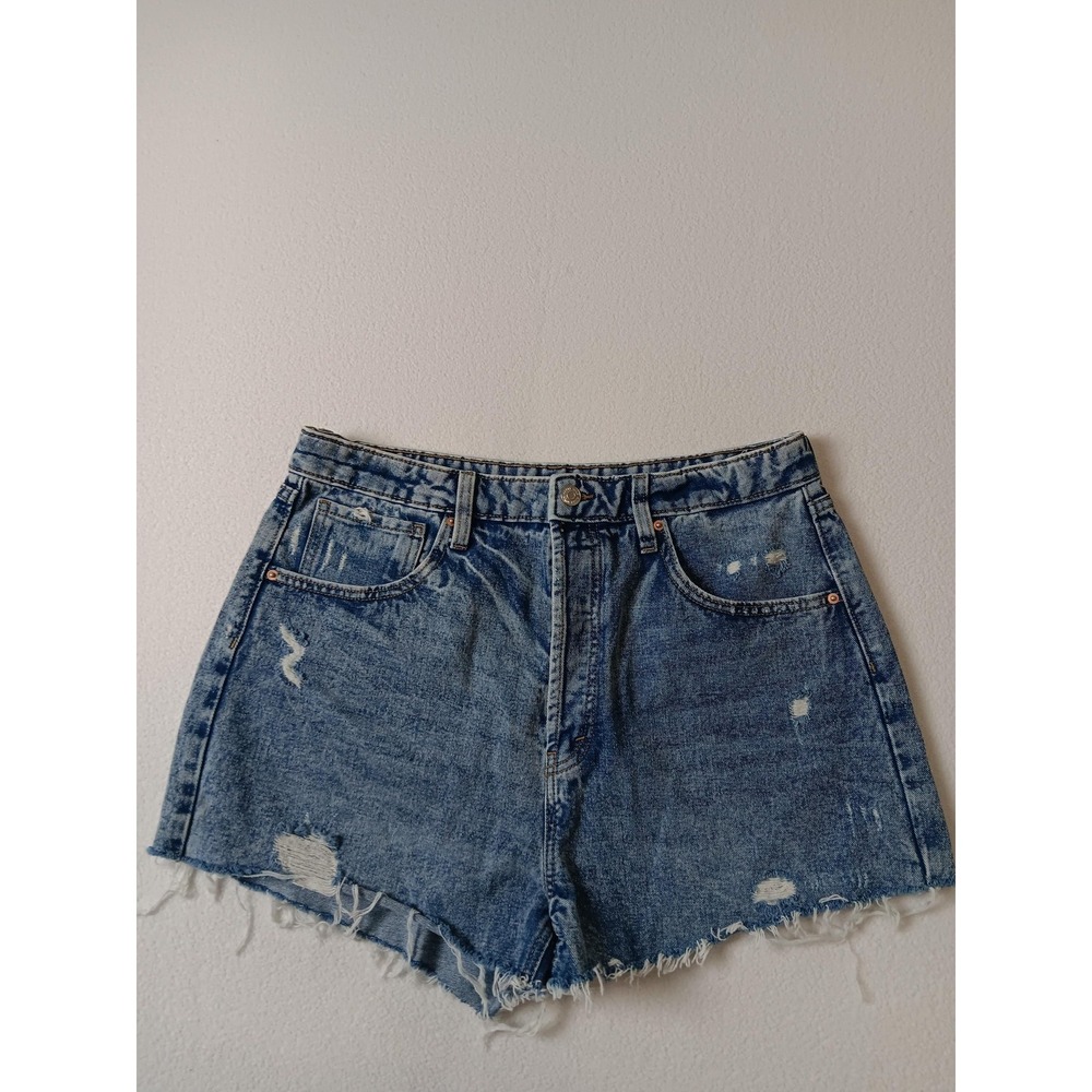 Wild Fable Denim Shorts Womens 14/32‎ Blue Cut-Off High Rise Distressed